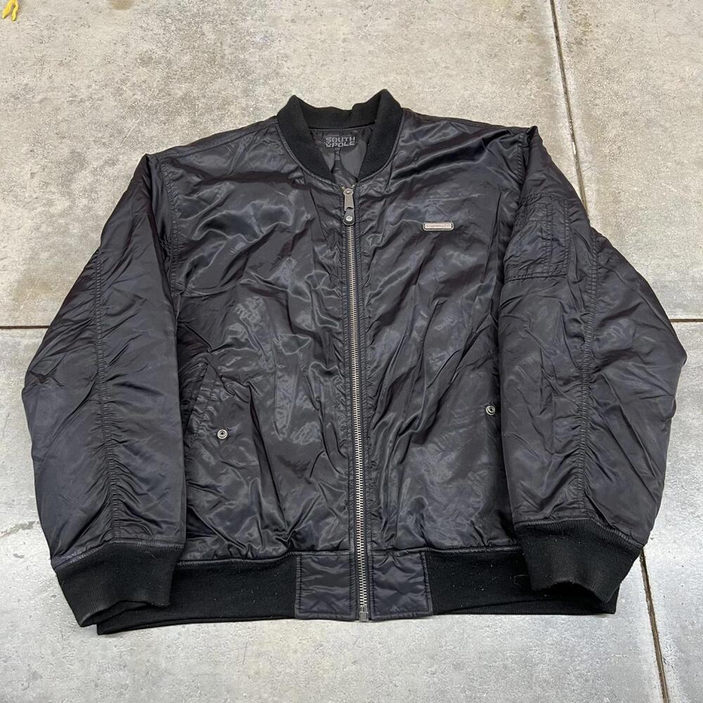 Black Bomber Jacket - Classic Varsity Style